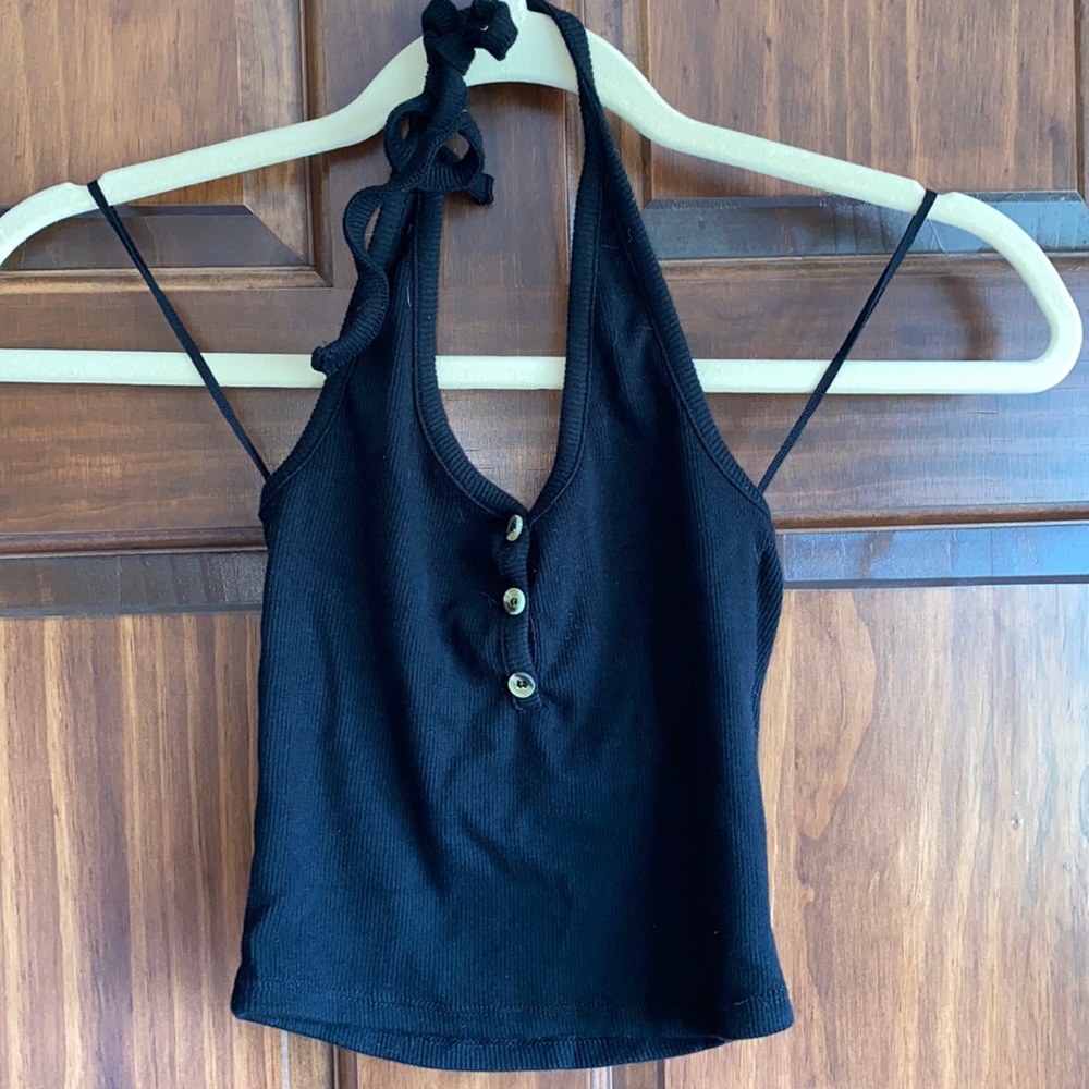 Garage Button Summer crop tank